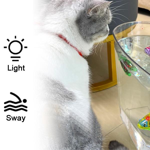 4PCS LED Swimming Fish Toys πβ¨ β Water-Activated, Neon Lights for Cats πΊ & Kids πΆ | Fun Play & Encourage Drinking π¦