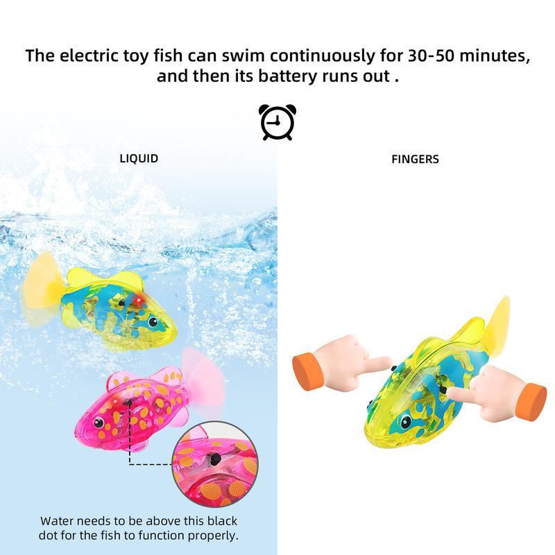 4PCS LED Swimming Fish Toys πβ¨ β Water-Activated, Neon Lights for Cats πΊ & Kids πΆ | Fun Play & Encourage Drinking π¦