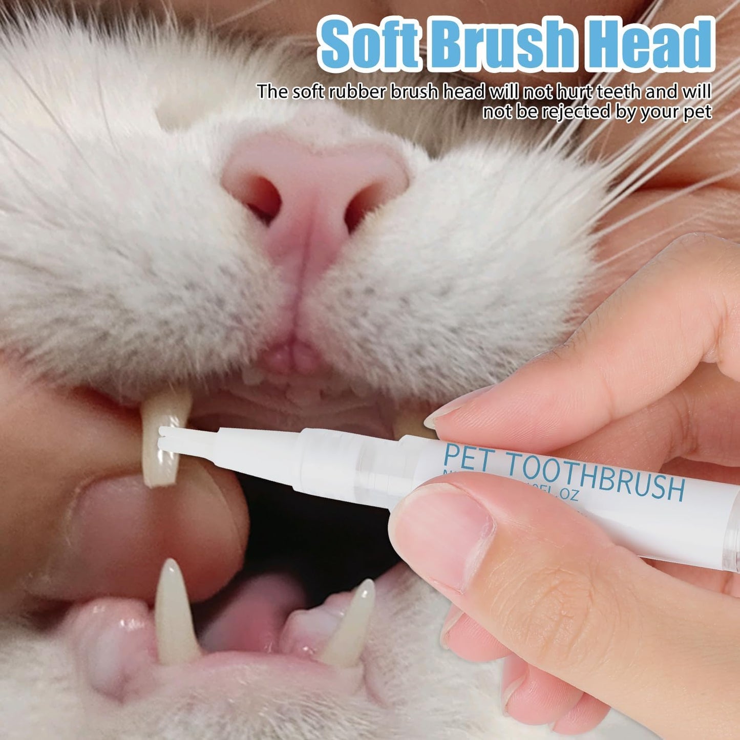 Pet Teeth Cleaning Pen 🦷🐶🐱 – Easy Dental Care & Whitening Tool for Dogs & Cats