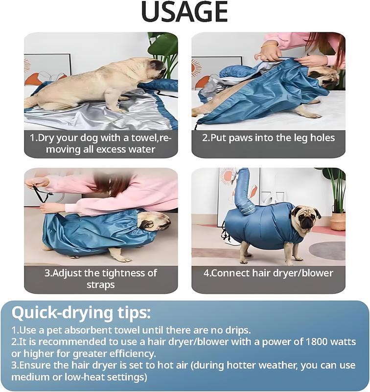 Dog Drying Bag πΆπ¨ β Quick-Dry, Portable & Hands-Free Grooming Towel for Bath, Travel & More!