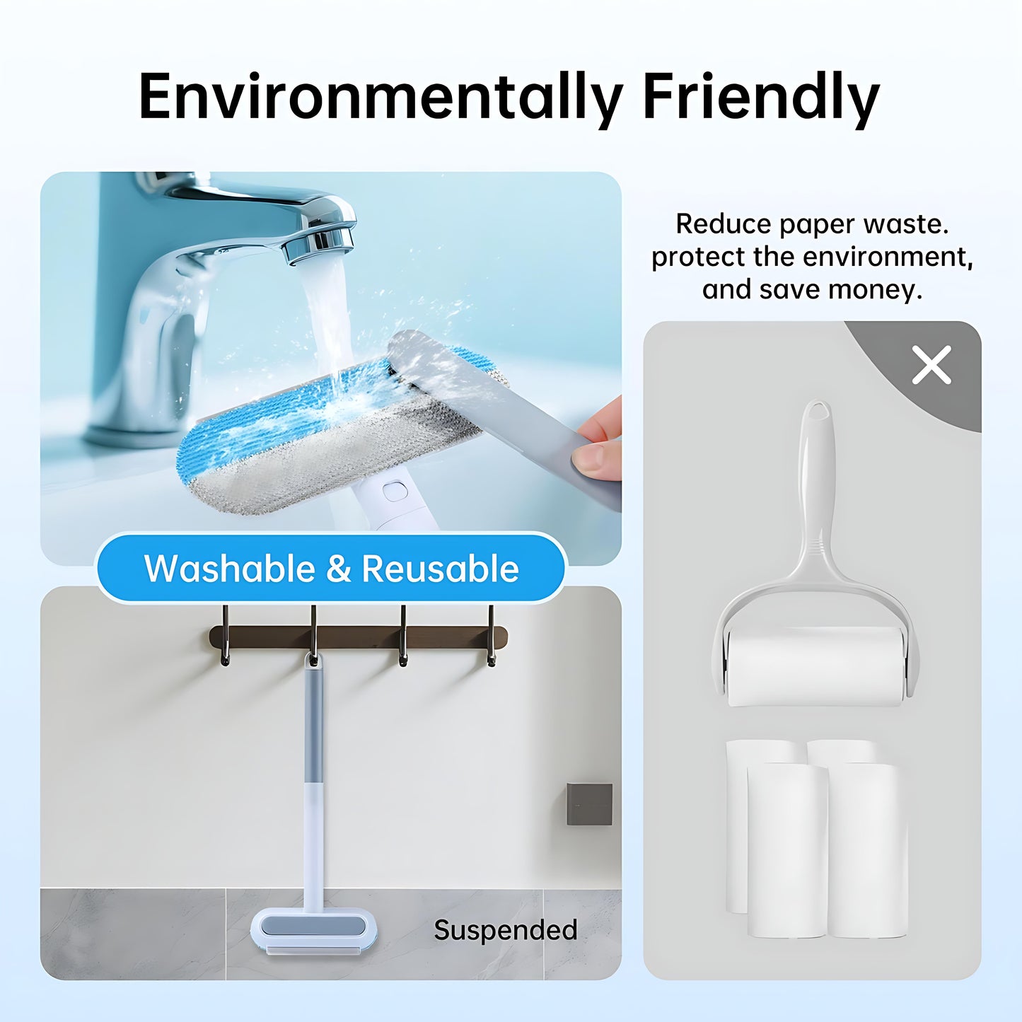 Multifunctional Pet Hair Remover 🐾 – Extra-Long Handle, Washable & Perfect for Furniture, Clothes, Bedding & More! 🛋️👕🛏️