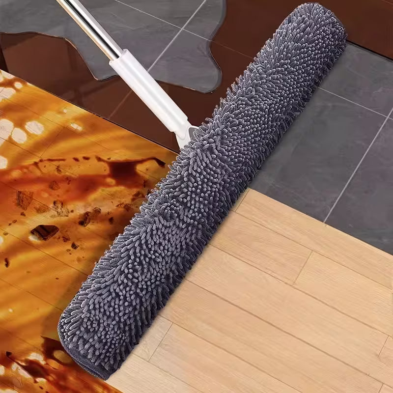 1pc Flat Mop Head Replacement Cover - Microfiber Scouring Cloth, Efficient Dust And Hair Absorption, No Dead Corners, Thickened Non-Shedding, Easy to Clean And Machine Washable, Super Absorbent, Reusable - Suitable for Bedroom, Living Room, Kitchen