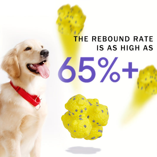 Indestructible Dog Chew Ball – Durable E-TPU Toy for Aggressive Chewers, Floating Fetch Ball, Teeth Cleaning for All Dogs