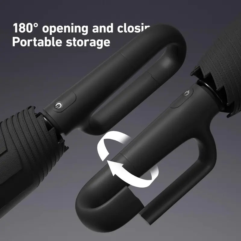 Automatic Folding Umbrella, 1 Count/60pcs Portable Rain Umbrella with Loop Buckle, Windproof & Waterproof Umbrella for Men & Women #GLOBAL PICKS