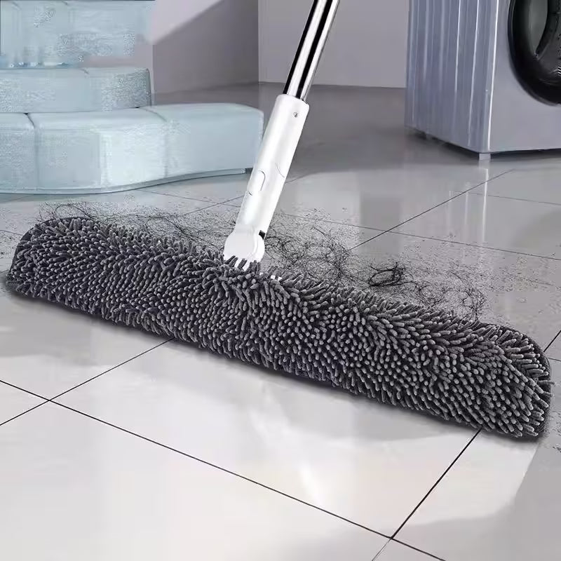 1pc Flat Mop Head Replacement Cover - Microfiber Scouring Cloth, Efficient Dust And Hair Absorption, No Dead Corners, Thickened Non-Shedding, Easy to Clean And Machine Washable, Super Absorbent, Reusable - Suitable for Bedroom, Living Room, Kitchen