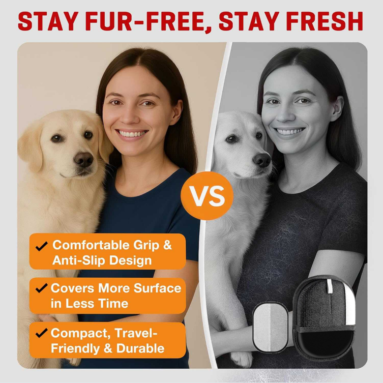 PET hair remover Electrostatic gloves Two-way brush sticky hair remover Cat hair dog hair glover Grooming Removal Cleaning
