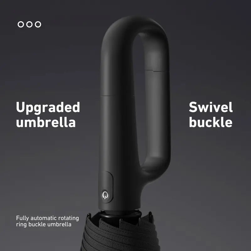 Automatic Folding Umbrella, 1 Count/60pcs Portable Rain Umbrella with Loop Buckle, Windproof & Waterproof Umbrella for Men & Women #GLOBAL PICKS