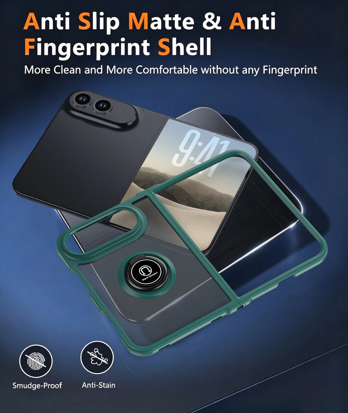 For Apple iPhone Duo, Hybrid Armor Liquid Silicone Magnetic Stand Case Cover US