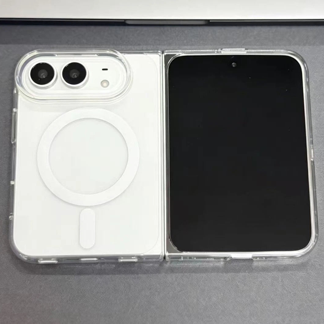 For Apple iPhone Duo (2026) Slim Fit Shockproof Clear Mag Safe Hard Case Cover