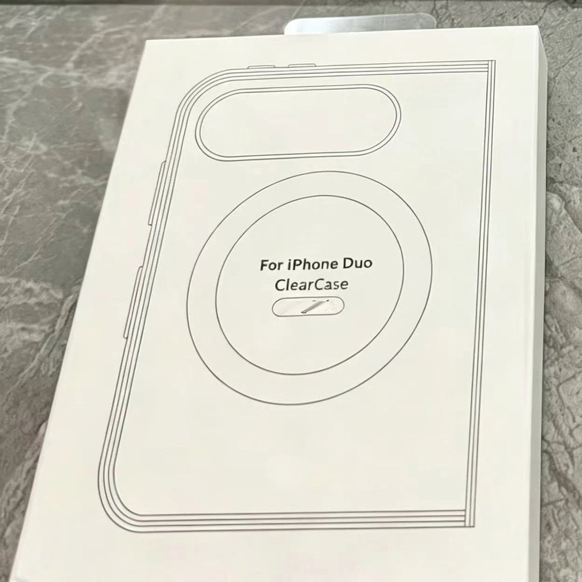 For Apple iPhone Duo (2026) Slim Fit Shockproof Clear Mag Safe Hard Case Cover
