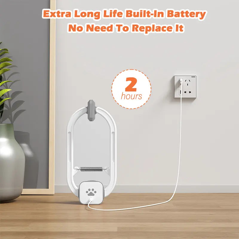 SUPETSPAW Electric Cat Teaser (No Remote), Rechargeable Door Clip Design, Interactive Pet Toy. Dual Modes – 360° Rotation & Irregular Jumping, Stimulates Physical and Mental Vitality. Cat Toy, Cat Supplies, Pet Supplies, Interactive Cat Toy, Perfect Gift