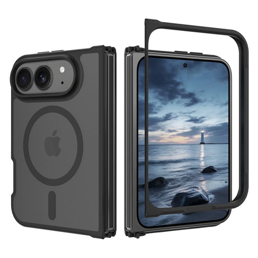 For Apple iPhone Duo (2026) Slim Fit Shockproof Matte Mag Safe Fold Case Cover