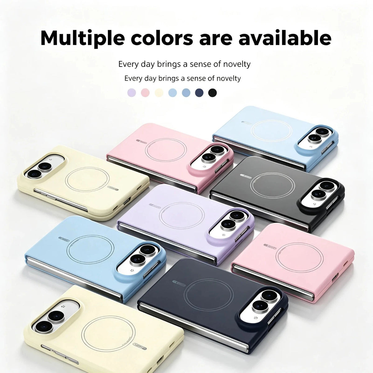 Liquid Silicone Magnetic Case iPhone Duo 18 Fold MagSafe Shockproof Cover