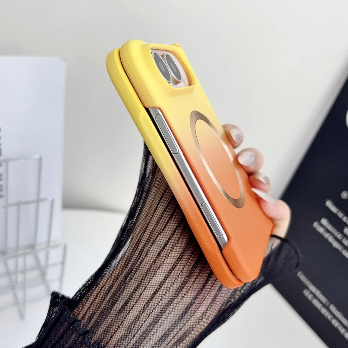 Shockproof Mag Safe Fold Case Frost Slim Hard Cover For Apple iPhone Duo (2026)